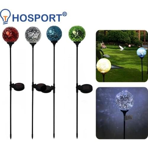LED Solar Light Plastic Ball Waterproof Outdoor Garden Lawn Stakes Lamps Solar Lawn Lamp Yard Art for Home Courtyard Decoration