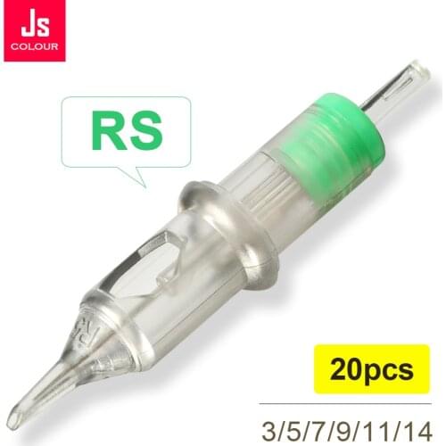 Tattoo Cartridge Needle Disposable 1 3 5 7 9 11 14 RS Round Liner Shading Sterilize Stainless Steel 10/20pcs Tattoo Pen Supplies