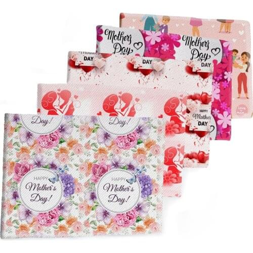 50*145CM Fabric Mother Day Sweet Mom Printed Polyester Cotton Twill Fabric Patchwor Printed