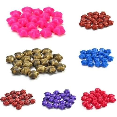 30Pcs Sealing Wax Bead Retro Star Shape Fire Painting Pill Stamping Envelope Crafts Gifts Stationery Daily Supplies