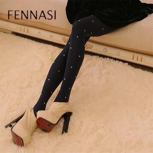 NAFENSHI Polka Dot Women Tights Sexy Print Striped Pantyhose High Elasticity Fashion Female Slimming Breathable Female Tights
