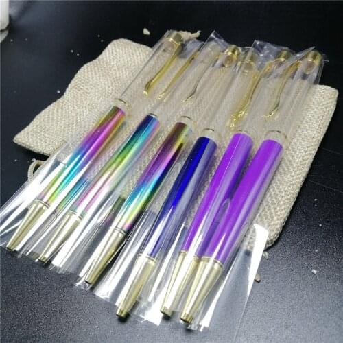 1 pc 140 mm Crystal Ballpoint Pen Fashion Creative Stylus Touch Pen Chakra Crystal for Writing Stationery Office and School