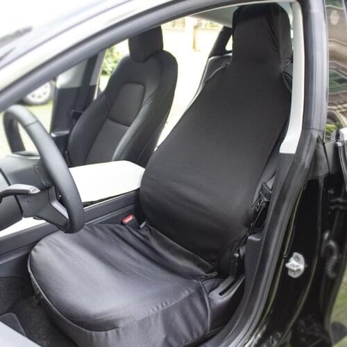 1pc Car Seat Cover Interior Trim Waterproof Furniture Protector Stain Resistant Dustproof Sweatproof Modern For Tesla Model 3