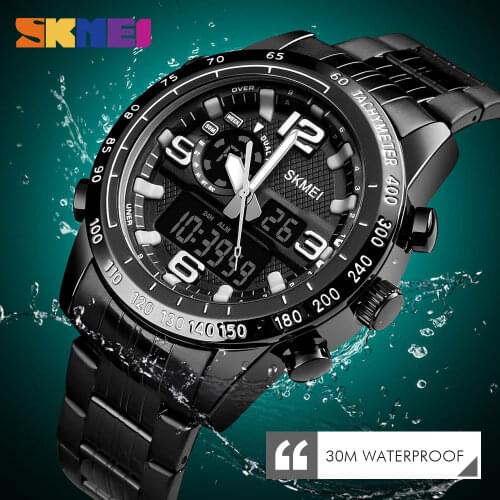 Top Luxury Brand Watches Men Military Sport Watches Mens Digital Quartz Clock Full Steel Waterproof Wristwatch Relogio Masculino