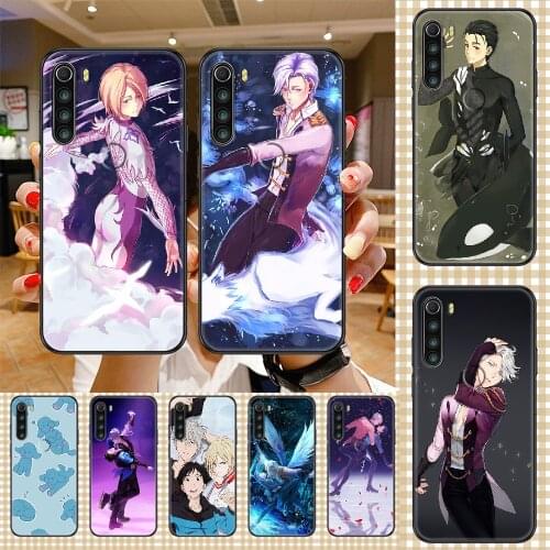 Anime YURI On ICE Phone case For Xiaomi Redmi Note 7 7A 8 8T 9 9A 9S 10 K30 Pro Ultra black painting cover art prime 3D hoesjes
