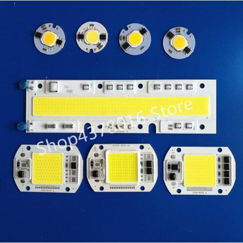 COB Chip 3W 5W 7W 9W 20W 30W 50W 100W AC 220V110V No need driver Smart IC bulb lamp For DIY LED Floodlight Spotlight