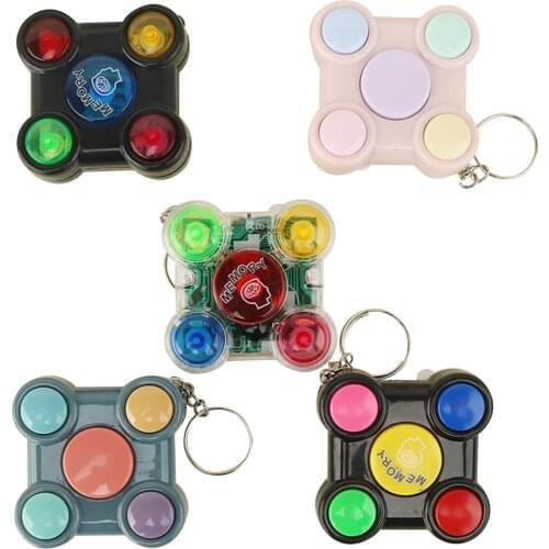 Children Puzzle Game Console LED Light Sound Interactive Toy Training Hand Brain Coordination Electronic Memory Game For Kid