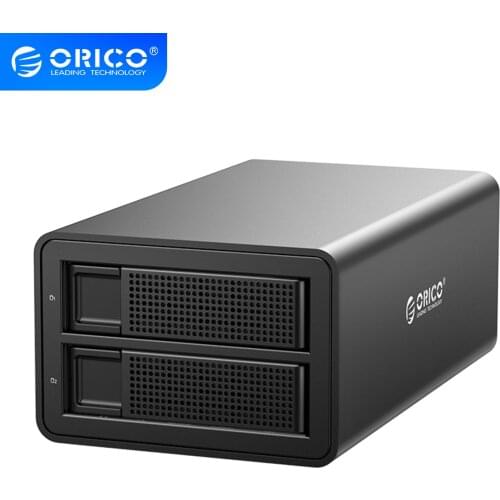 ORICO 35 Series 3.5 inch 2 Bay HDD Docking Station Support UASP 32TB With 48W Power Hard Drive Case For 2.5 3.5 Inch Hard Drive