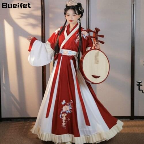 Ancient Chinese Traditional Hanfu Dress Noble Princess Dance Costumes Elegant Tang Suit Folk Fairy Stage Dancewear Cosplay Cloth