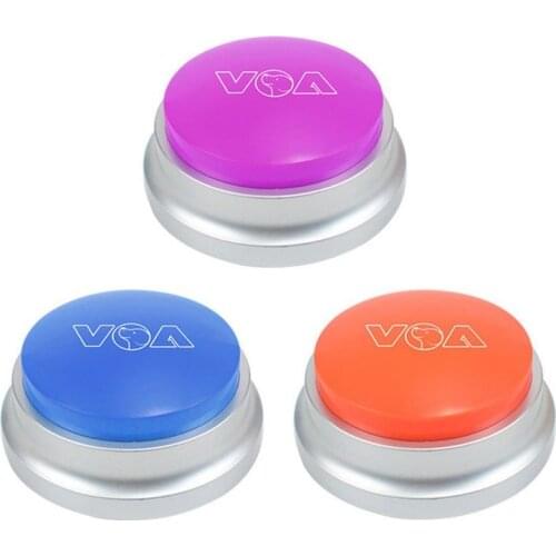 Dog Interactive Toys Pet Dog Speaking Vocal Button AC Recording Orange Pet Training Communication Dog Tools Communication Device