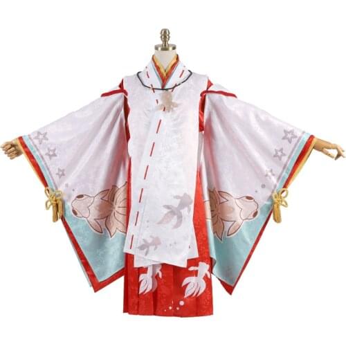 Game Onmyoji Little Kagura PingAnQiTan New Skin Witch Lolita Kimono Uniform Cosplay Costume Halloween Outfit