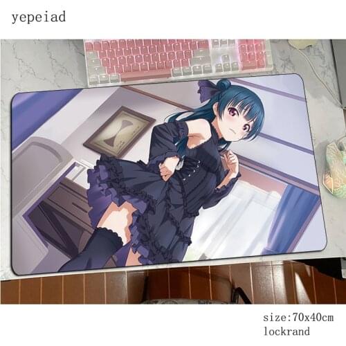 Love Live Sunshine mousepad gamer Birthday gaming mouse pad large Beautiful notebook accessories laptop padmouse ergonomic mat