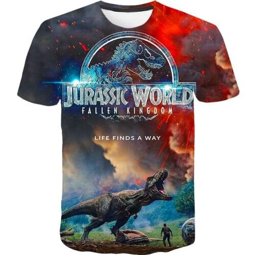 2021 summer Dinosaur Head 3D Print T shirt Boys and girls Hiphop Tee Tshirt baby Multicolor animal Clothes Cosplay Costumes