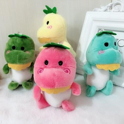 HOT 4Colors - Kawaii Mini Dinosaur Toy , Dragon Plush Stuffed Toy , 12CM Height Approx. Keychain Pendant Plush TOY DOLL