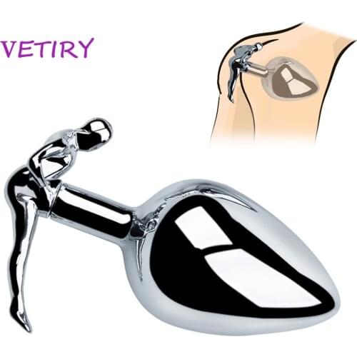 Metal Anal Plug Butt Plug Prostate Massager Sex Toys For Women Men Anal Dilator Outdoor Wear Anus Stimulator Adult Products