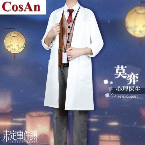 New Game Tears Of Themis Vilhelm Cosplay Costume Doctor Full Set Handsome Uniform Unisex Activity Party Role Play Clothing S-3XL