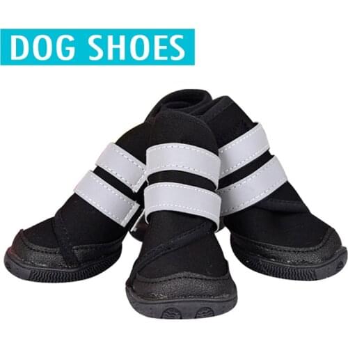 Big Dog Shoes Warm Waterproof Reflective Breathable Non Slip Rib Sole Dogs Shoes Socks For Medium Large Dog Anti Drop Pet Sneake