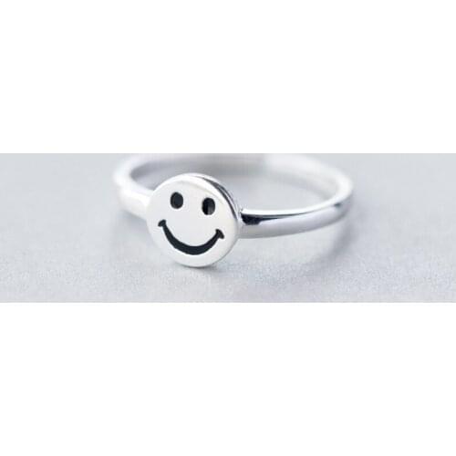 Exaggerated Personality Retro Smile Face Rings For Women Charm Engagement Rings Men Vintage Knuckle Finger Jewelry 2020