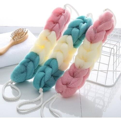 Bath Ball Bath Flower Ball Scrubbing Artifact Rubbing Back Bath Towel Bathing Supplies Cute Girl Long Strip Foaming Net