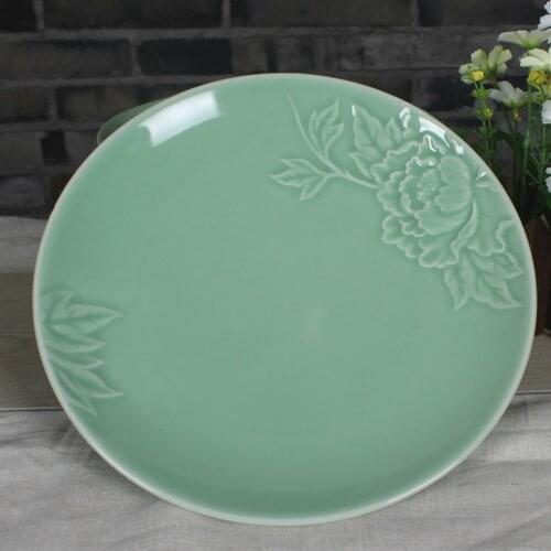 Plates for Salad Microwave Safe Fruit Sushi Sauce Seasoning Dish Ceramic Dinnerware Decor Penoy Porcelain Tableware