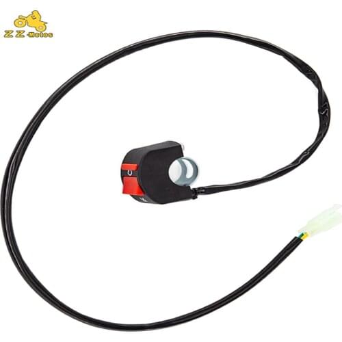 Universal Motorcycle Handlebar Flameout Switch ON/OFF Button For Moto Motor ATV Bike DC12V/10A Black