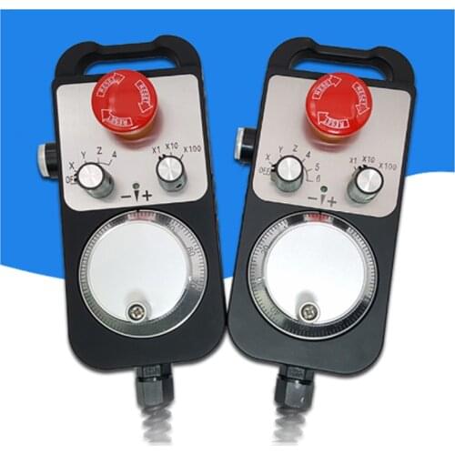 Universal 5V 100PPR CNC 4 6 Axis MPG Pendant Handwheel&Emergency Stop F/Siemens for FAGOR GSK Siemens