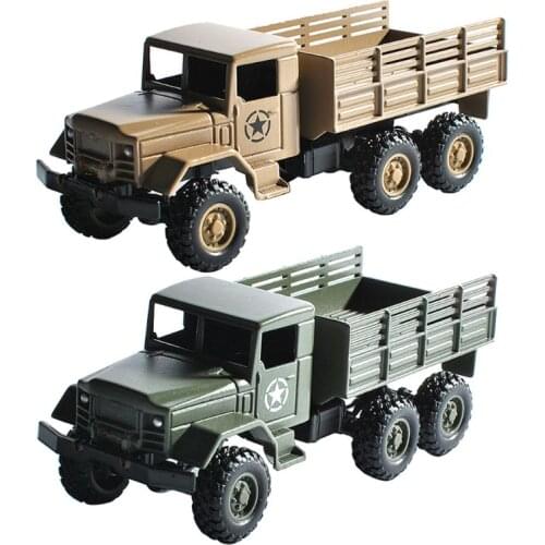 WPL MB14 1:64 RC Car Inertia Model 6 Wheel Metal Truck Simulation Vehicle Toy for Kids Decoration