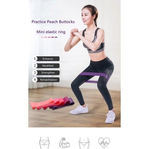 1PCS Rubber Crossfit Resistance Band Training Fitness Gum Exercise Gym Strength Mini Band Pilates Sport Gym Workout Equipment