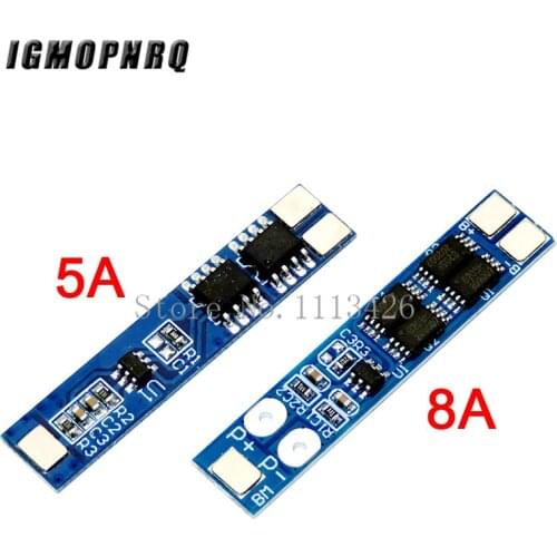 2S 5A / 8A 7.4V / 8.4V 18650 Lithium Battery Charger Board Li-ion Battery Charging BMS Over Charge-Discharge Protection Module