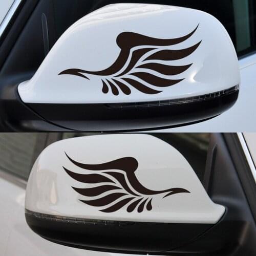 3 Pairs Customizable wings Car Rearview Mirror Stickers Decal Car-Styling For bmw honda ford audi VW volkswagen toyota seat OPEL