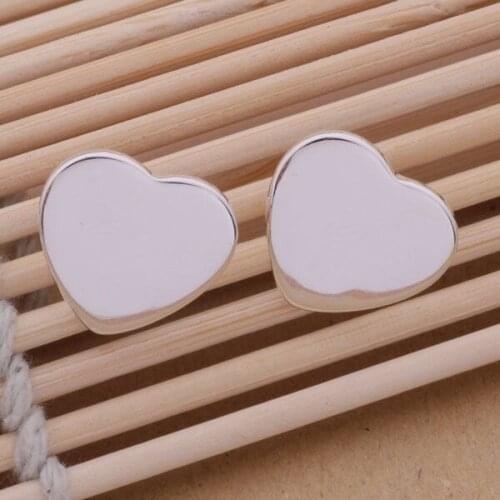 AE162 Hot sterling earrings , fashion jewelry , Heart plate /canakrua akwajcda silver color