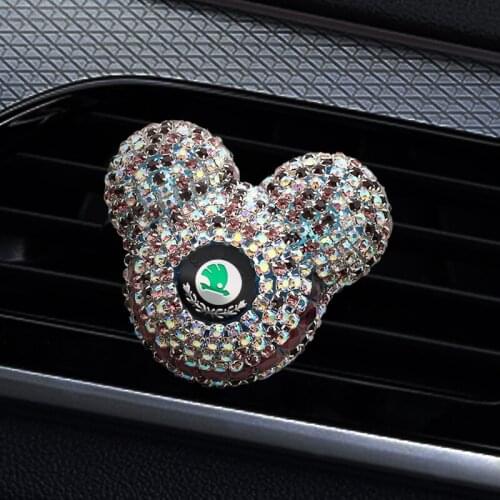 Mickey Car Air Perfume Freshener For Skoda Rapid Octavia A2 A5 A7 Kodiaq karoq Yeti Fabia 2 Citigo KAMIQ KAROQ Car Accessories