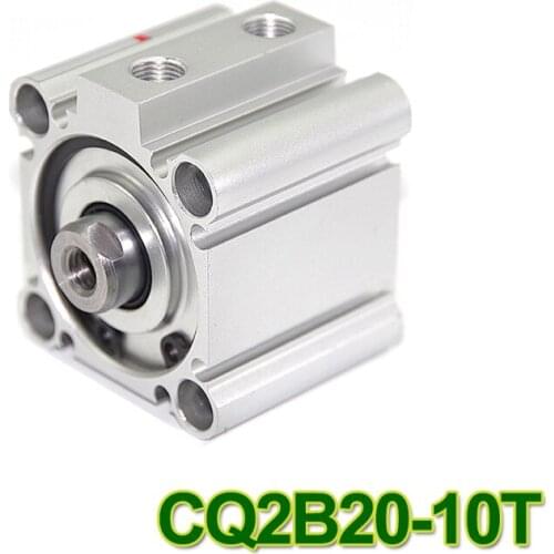 CQ2B20-10T SMC Type CQ2B series 20mm bore 10mm stroke Double Action single rod thin Pneumatic Compact Cylinder high quality