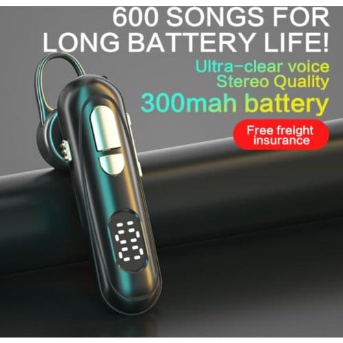 Business Bluetooth-compatible Headset Noise Cancelling Voice Control Wireless Headphone Driver Sport Earphone For IPhone Android