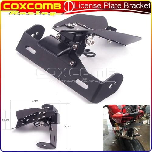 Motorcycle Number Registration License Plate Holder Tail Tidy Fender Eliminator w/LED For DUCATI 899 959 1199 1299 S/R Panigale
