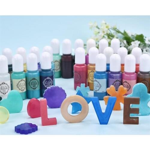 10ML Diffusion UV Epoxy Pigment Macaron Pure Color Multicolor Alcohol Ink Liquid Coloring Dyes For Resin Jewelry Home Crafts