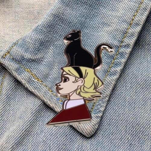 DZ791 Movie Figures Metal Enamel Pins Badge Brooch Backpack Bag Collar Lapel Decoration Jewelry