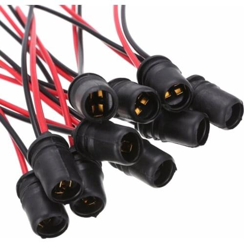 MAYITR 10Pcs W5W T10 Light Bulb Socket Holder Fit for Cars Trucks Boats Soft Rubber Connector Extension Accessories Wholesale