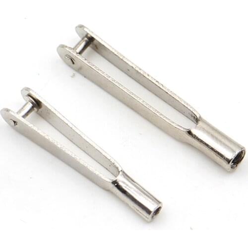 10pcs M2 M3 Metal Iron Chuck Steering Gear Rudder Angle Pushrod Clip Coupler Clevis U-clamp for RC Fixed-wing Model Aircraft