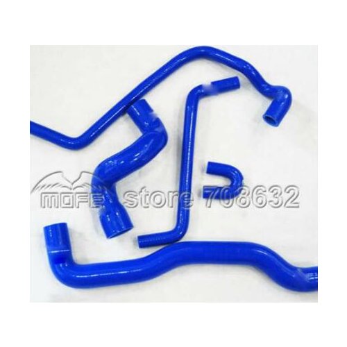 MOFE 5PCS/SET Blue Silicone Radiator Hose Kit For Saab 900 1993~1999 Black /red / green / yellow /purple/black /orange/pink