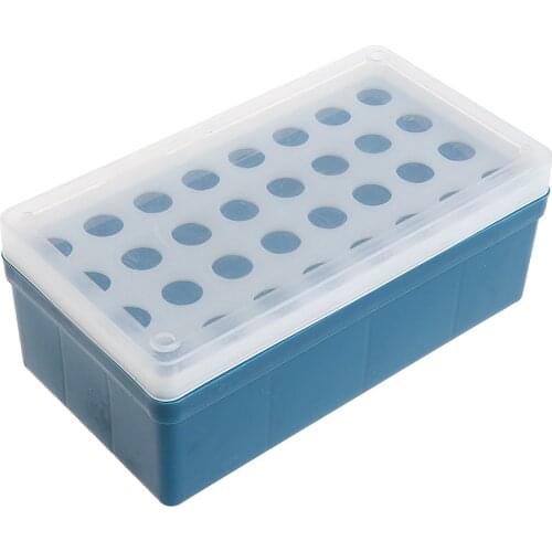 32 sockets 5 ML centrifuge tube stand holder box made of plastic blue