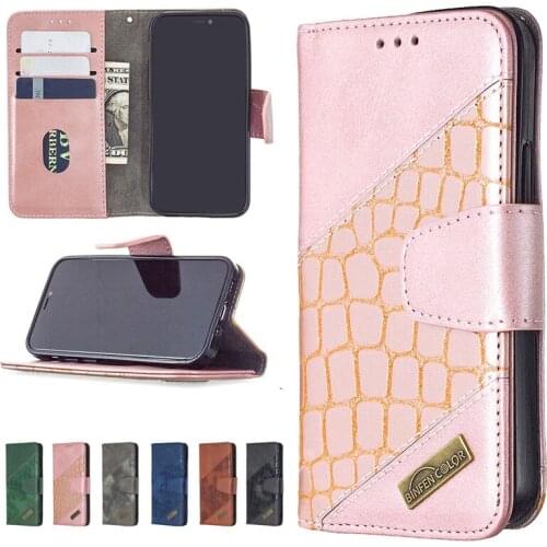 Multi-function Card Flip Cover For iPhone 12 11 Pro Max X XS Max XR SE 2020 Crocodile Pattern Wallet Leather Phone Etui Hoesje