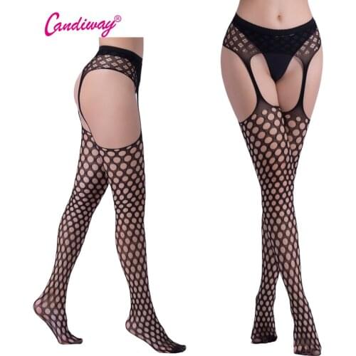 Sexy women open cortch Plus Size Sexy Apparel Teddies NightLife mesh lady stocking fishnet lingerie sex product female Tight