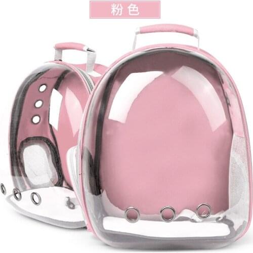 Fishing bag panoramic net red dog cat backpack bag travel portable breathable pet space capsule bag