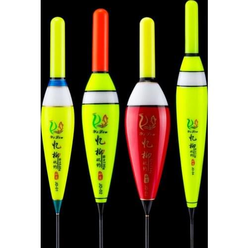 3pcs Luminous Fishing Floats With CR425 Battery Balsa Wood Electronic Fishing Float Saltwater Glow Fishing Buoy pesca B469