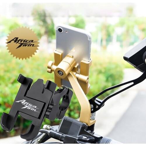 Universal Aluminum Alloy Motorcycle Handlebar Phone Holder Stand Mount For Honda CRF1000L Africa Twin CRF1000L Adventure Sports