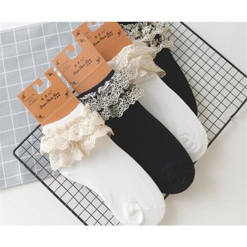Lolita Japanese lace Woman Short Socks Socking B431