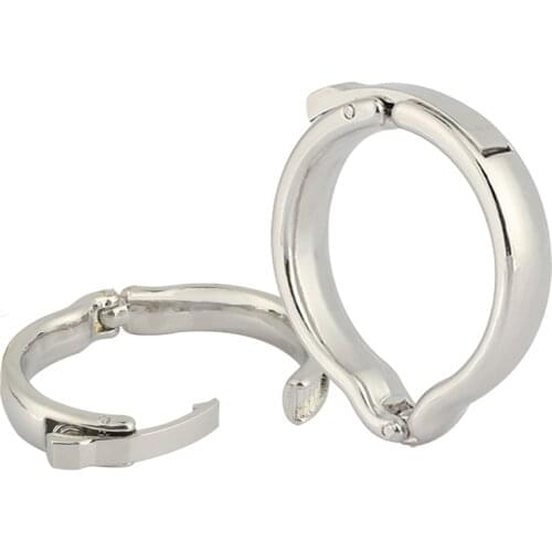 Male Cock Ring Metal Penis Ring Foreskin Correction Delay Ejaculation Adjustable Size Sex Toys for Men V Type Sex Chastity Rings