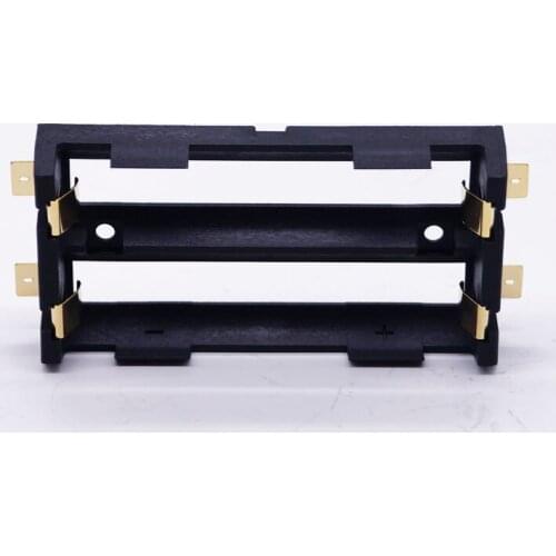 100Pcs/lot 2 X 18650 Battery Holder SMD SMT High Quality Battery Box With Bronze Pins TBH-18650-2C-SMT charger