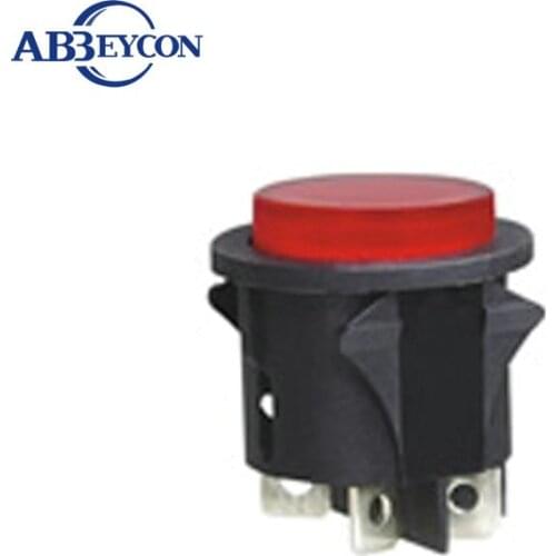 23.5mm PS18-16 Push button Switch 250VAC Wenzhou push button plastic switch pin terminal domed round head